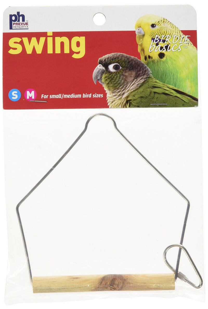 [Australia] - Prevue Pet Products BPV388 Natural Wood Birdie Basics Birch/Wire Swing, 4 by 5-Inch 