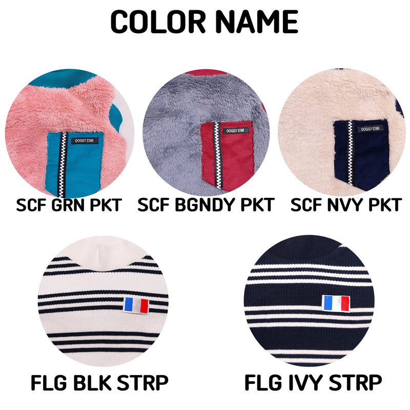 D DOGGY STAR Big Dog Clothes Warm Fleece Sweaters Scarf Set Configuration for Large Medium Small Dogs (6XL,Scf NVY Pkt) Warm Fleece T 6XL Navy Pocket - PawsPlanet Australia