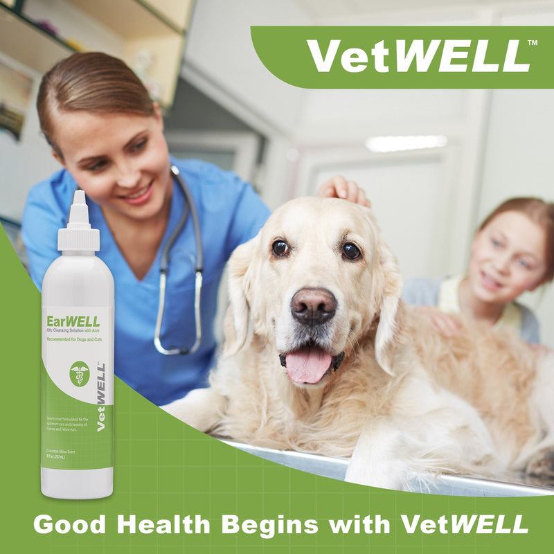 VetWELL Otic Rinse Ear Cleaner for Dogs + Riley's Chicken Strips for Dogs - PawsPlanet Australia