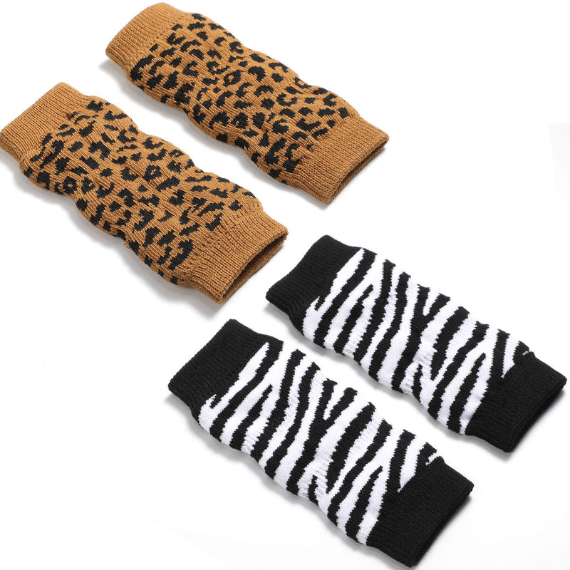 Geyoga 2 Sets Knitted Pet Leg Warmers Elastic Pet Leg Hock Protectors Warm Dog Hock Covers Cotton Pet Leg Sleeves for Medium and Large Dogs, XL - PawsPlanet Australia