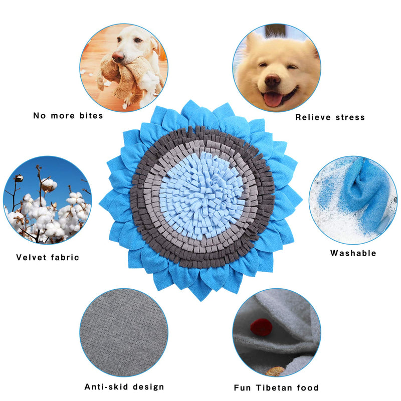 ICOUVA Dog Snuffle Mat Sunkui Dog Food Treat Feeding Mat Durable Washable Dog Snuffle Blanket - PawsPlanet Australia