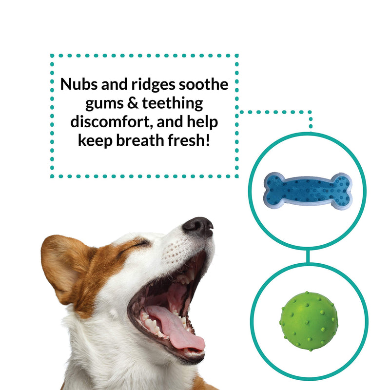 rocket & rex Dog Toy Pack, Chew Toys for Small Dogs and Dog Toys for Puppies, Safe & Non-Toxic, for Small to Medium Breeds, Includes Rope Toys, Plush Squeaky Toy, Ball and Tug of War Toy Cow Chew Toy Set - PawsPlanet Australia