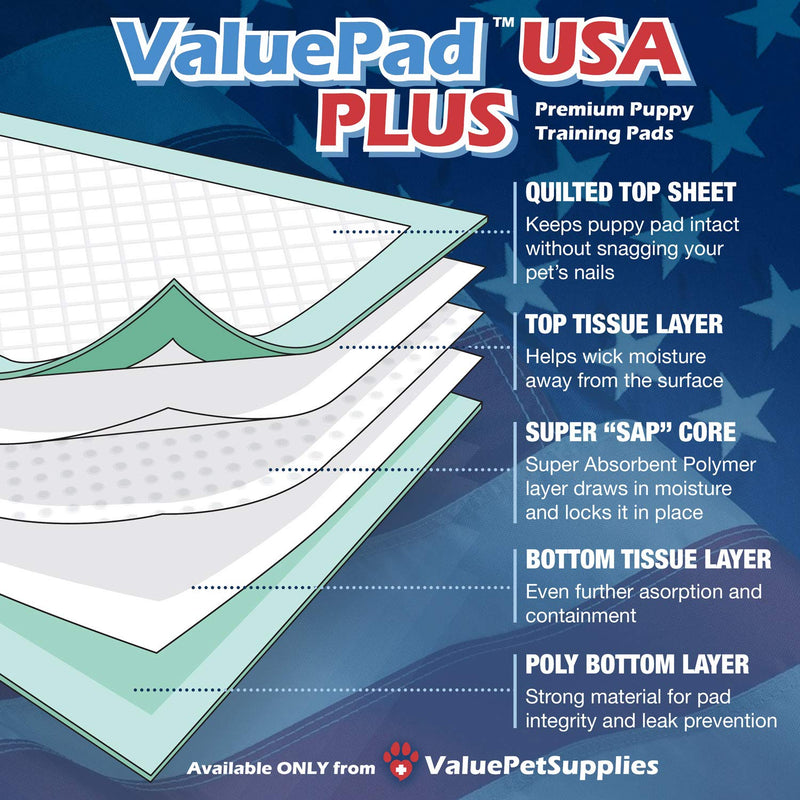 [Australia] - ValuePad USA Ultra Puppy Pads, Extra Large 28x36 Inch, Premium, 10 Count 