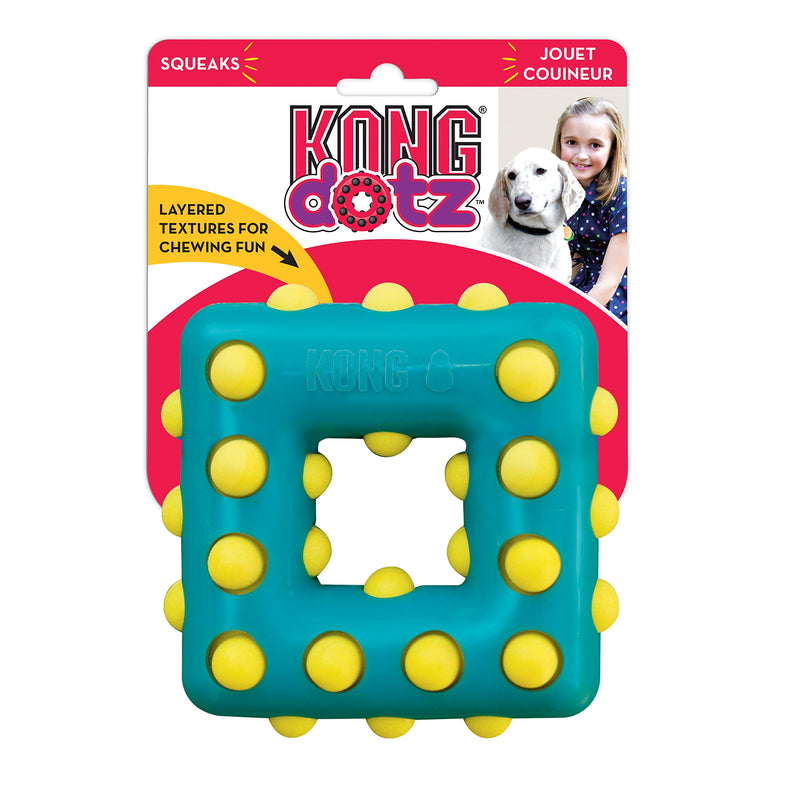 KONG Dotz Square Dog Toy, Small - PawsPlanet Australia