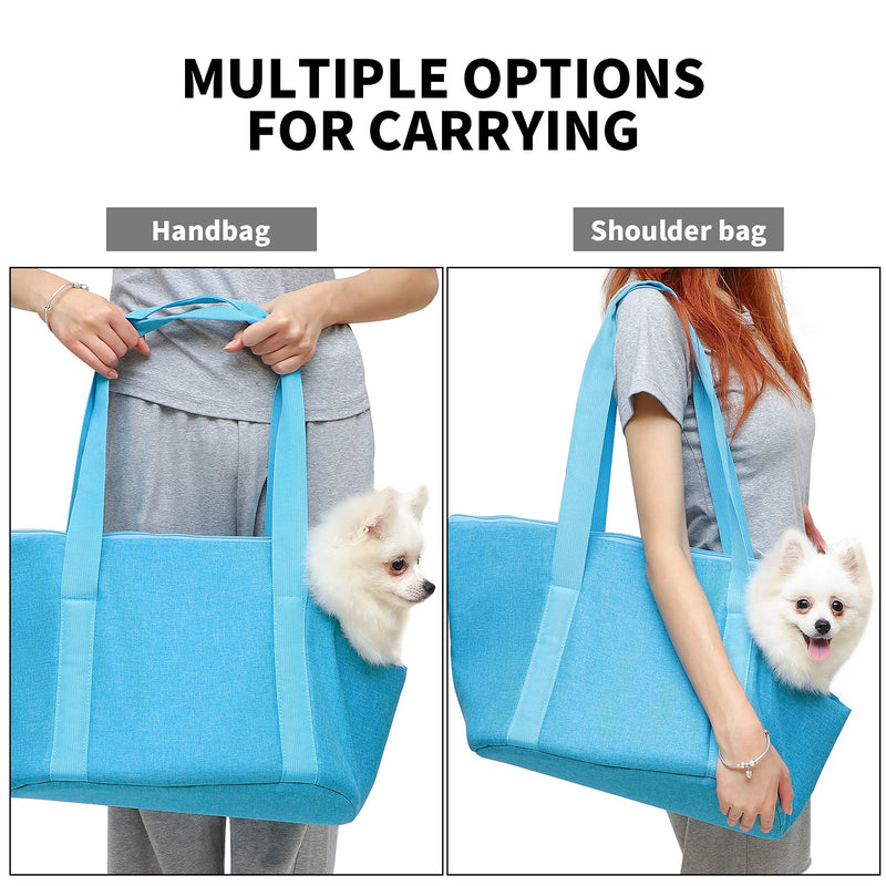 XINJI Pet Carrier Bag Travel Purse - for Dog and Cat Tote Shoulder Portable Outdoor Hiking, Walking Shopping Traveling Zip-up 15LBS - PawsPlanet Australia