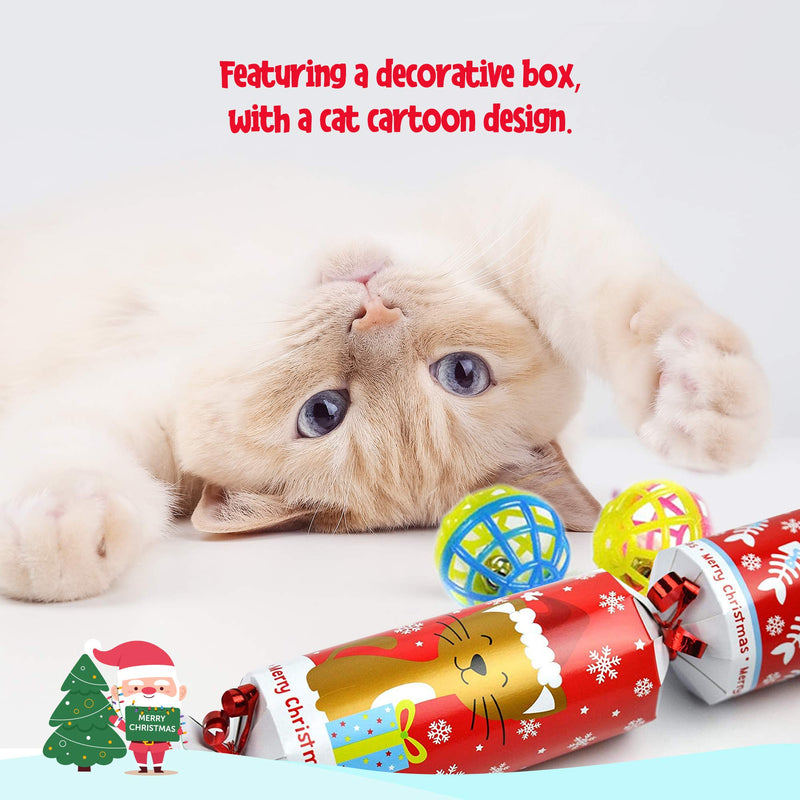 TANEL Christmas Cracker Kits for Pet Cats, 14 Inch (Snap Included) - PawsPlanet Australia