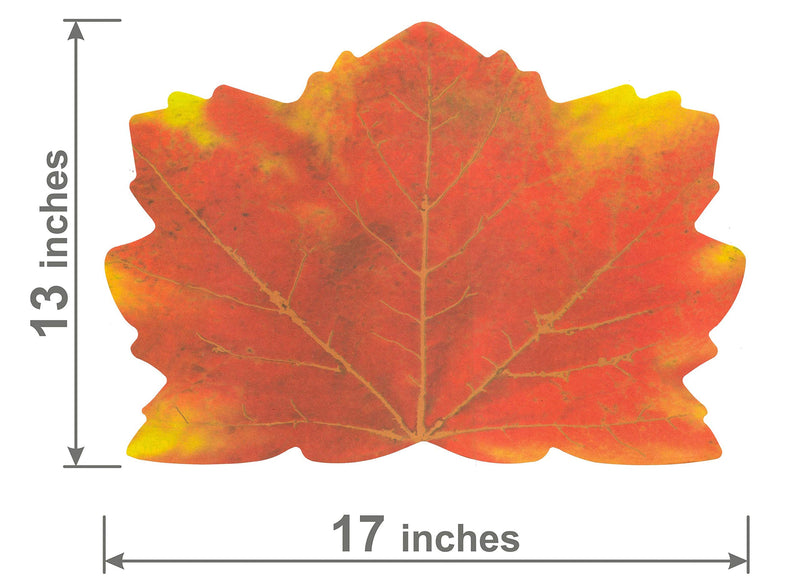 36 Thanksgiving Placemats Dinner Dining Table Décor Large 13 X 17 -Maple Leaf Shaped Paper Place mats Fall Autumn Harvest Maple Leaves Tablecloth Home Decorations - PawsPlanet Australia