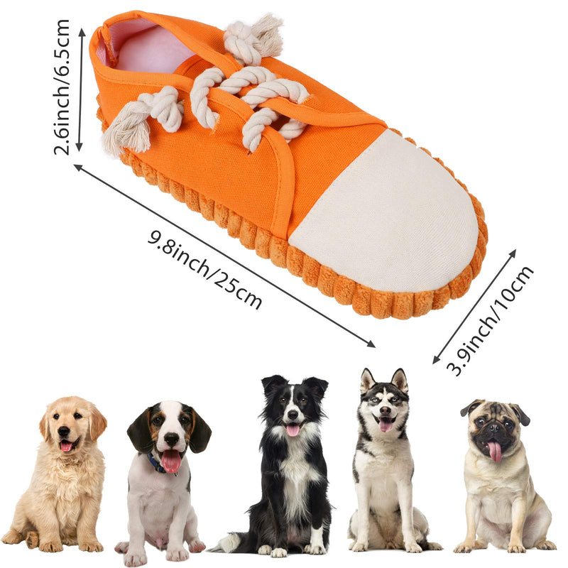 G.C Dog Chew Toys Shoes for Puppys, Squeaky Dog Toys for Boredom Interactive Tough Dog Sneaker Teeth Cleaning Toy for Small Dogs - PawsPlanet Australia