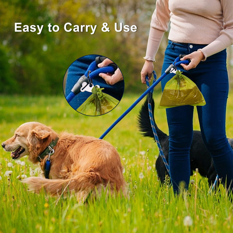 Dog Poop Bag Holder for Leash Attachment - Waste Bag Dispenser for Leash - Fits Any Dog Leash - Portable Set with 1 Hand Free Holder Metal Carrier - Durable,Blue 1PC Blue - PawsPlanet Australia