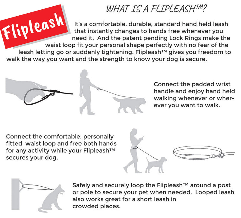 [Australia] - Flipleash Extra Tough Convertible Wrist Leash or Hands Free 6ft Red 