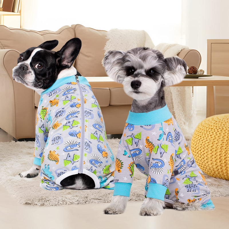Dog Surgery Recovery Suit, Dog Onesie for Surgery Female Male Dogs, Dogs Pajamas Long Sleeve, Small Dogs Onesie, Abdominal Wound Bandages Surgical Suit, Cat Recovery Suit for Shedding Skin Disease Large Dino - PawsPlanet Australia