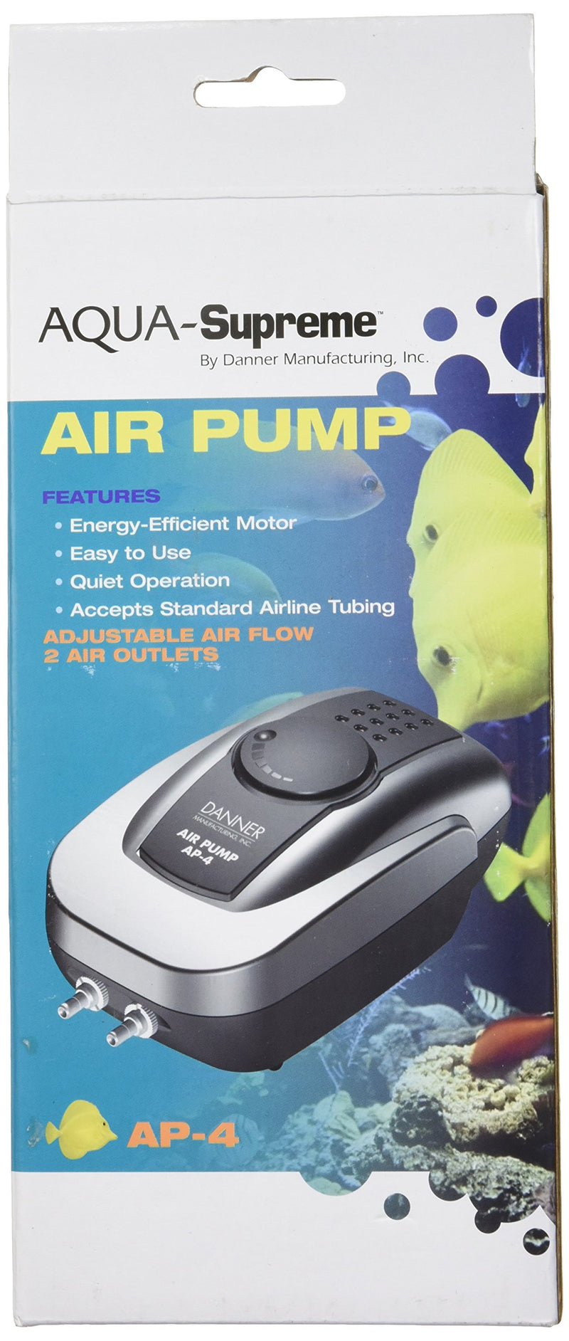 [Australia] - DANNER MANUFACTURING, Inc. Supreme Oxy-Flow Low Volume Aquarium Air Pumps, AP-4 Aquarium Air Pump, 3.5-watt, 06404 4-Watt 