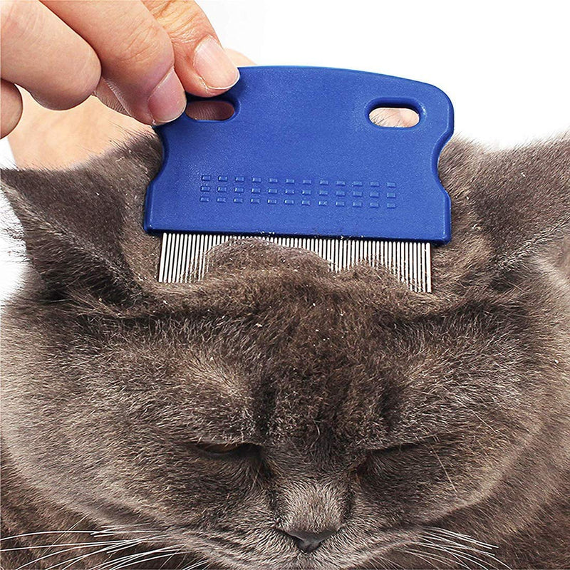 4 Pcs Pet Comb for Cat Dog Flea Lice Tear Stain Remover Combs Fine Tooth Grooming Removal Tool - PawsPlanet Australia