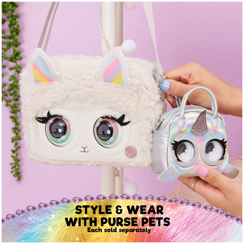 Purse Pets Micros, Edgy Hedgy Hedgehog and Narwow Narwhal Stylish Small Purse 2-Pack with Eye Roll Feature, Kids Toys for Girls Aged 5 and up 2 Pack - PawsPlanet Australia