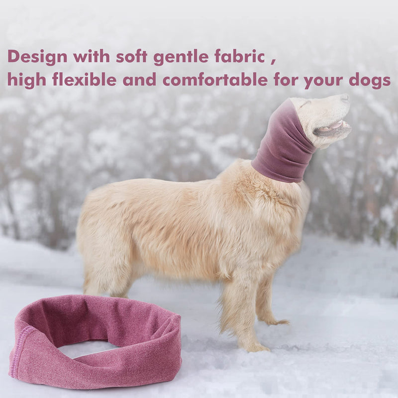 Dog Ear Covers Grooming Dog Ear Muffs Head Protection for Anxiety Relief and Calming Noise Reduction Hoodie for Small Medium Large Dogs Cats Purple - PawsPlanet Australia