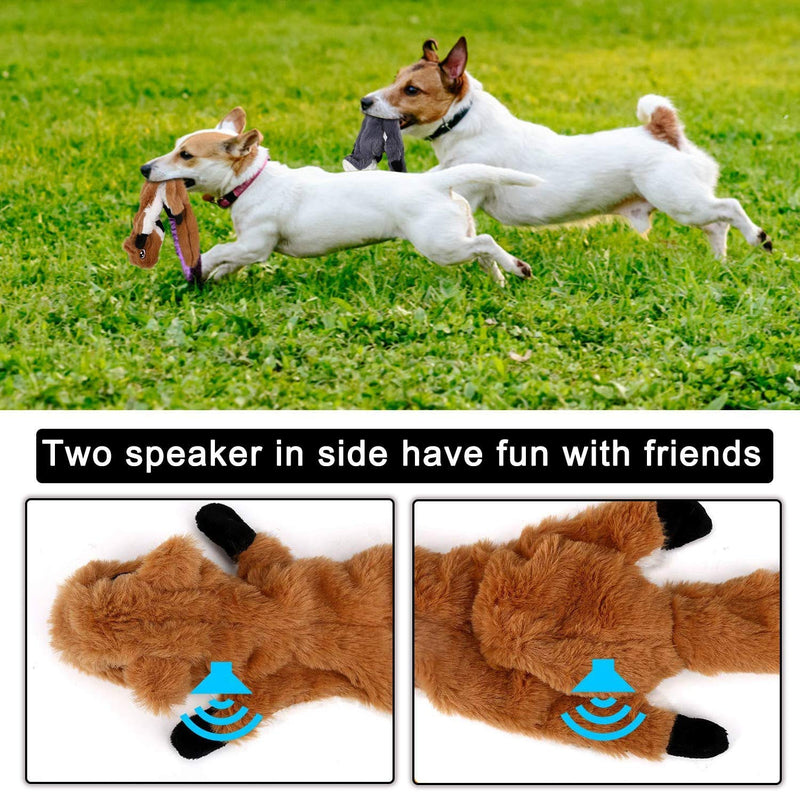 Newthinking Dog Squeaky Toys, Squeaky Toys for Dog with No Stuffing Corduroy, No Dangerous Fluff to Chew or Swallow, Suitable for Small and Medium Dog Playing, Christmas Dog Toys Gift 5 PACK - PawsPlanet Australia