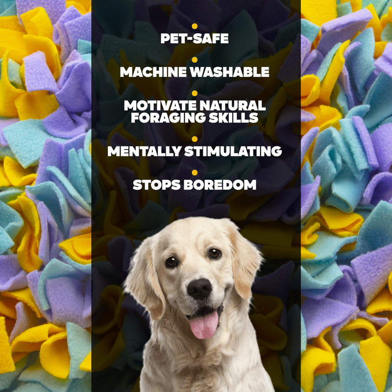 Snuffle mat for dogs - Dog puzzle toy - ideal feeding mat for puppies mental stimulation and games. - PawsPlanet Australia