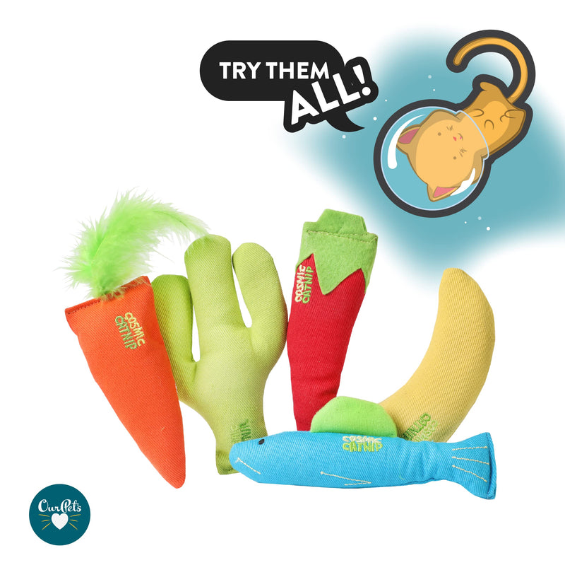 OurPets 100% North American Catnip Filled Cat Toys (Interactive Cat Toys for Indoor Cats, Kitten Toy, Cat Chew Toy & Catnip Toys for Cats) Great for Cats who enjoy Catnip & Interactive Cat Toys 24 Karat - PawsPlanet Australia