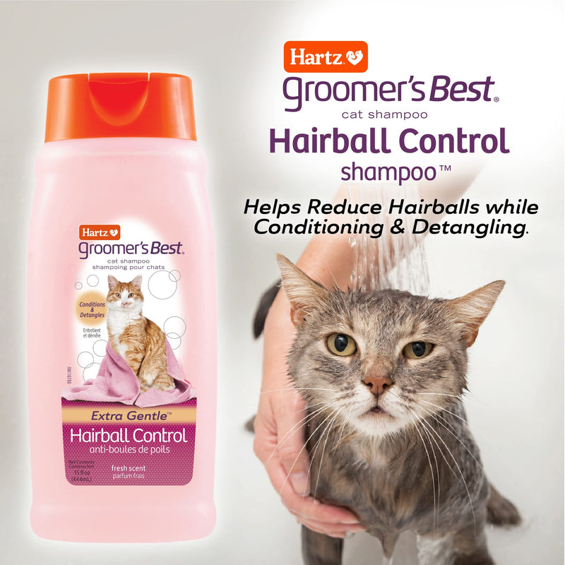 Hartz Groomer's Best Hairball Control Cat Shampoo - PawsPlanet Australia