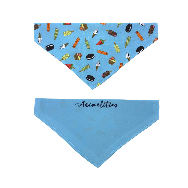 Summer Ice Cream Double Sided Slip-On Pet Bandana for Dogs, Cats and Rabbits (X-Small) XS - PawsPlanet Australia