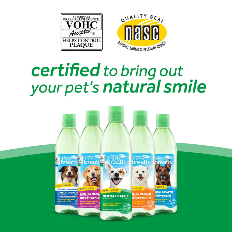 Fresh Breath by TropiClean Oral Care Water Additive for Pets, 8oz - Made in USA - PawsPlanet Australia