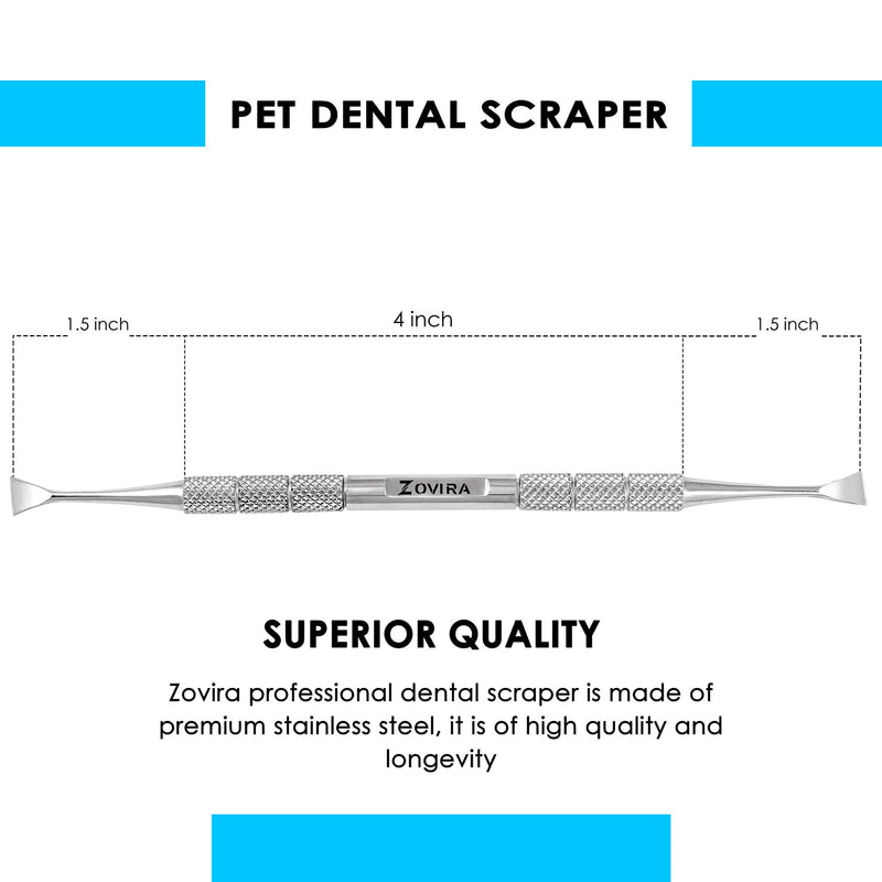 Calculus Remover For Dogs Cats,1pc Dental Scraper for Puppy and Pets- Double Headed Teeth whitening Kit Oral Care Cleaning Tools To Remove Plaque- Tartar Remover for Animals - PawsPlanet Australia