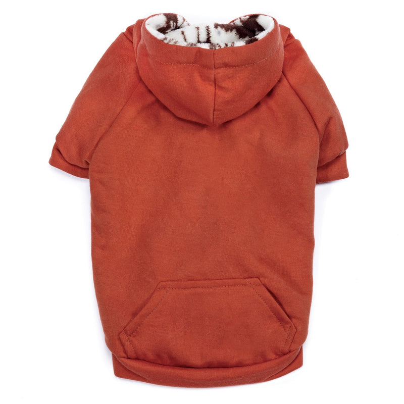 [Australia] - Zack & Zoey Forest Friends Reversible Hoodie for Dogs Orange Medium 