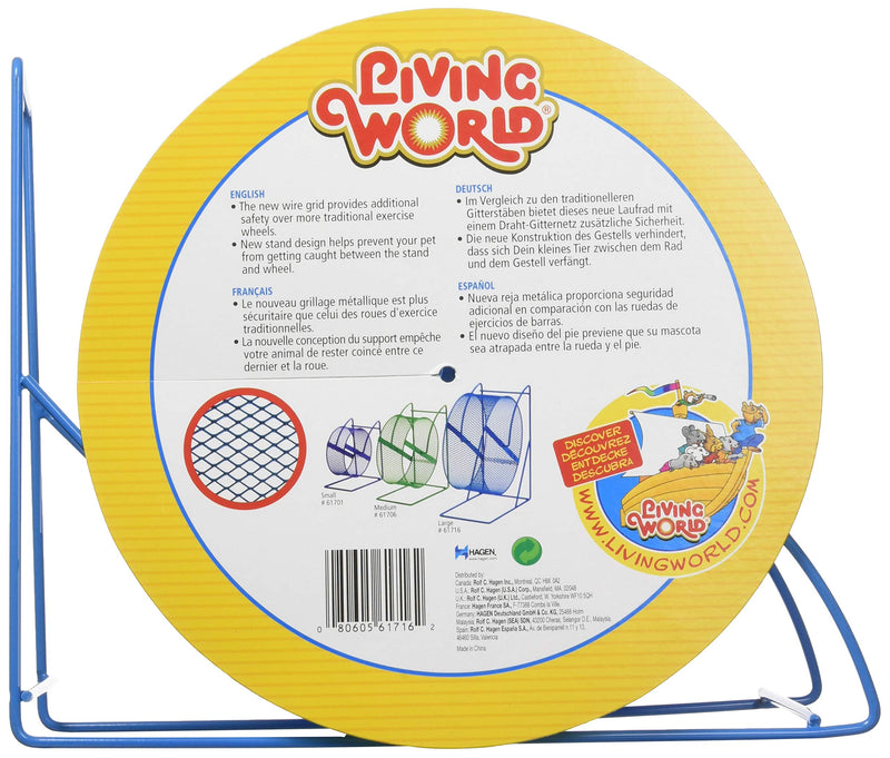 Living World Deluxe 61716 Metal Hamster Wheel for Small Animals Diameter 23 cm - PawsPlanet Australia