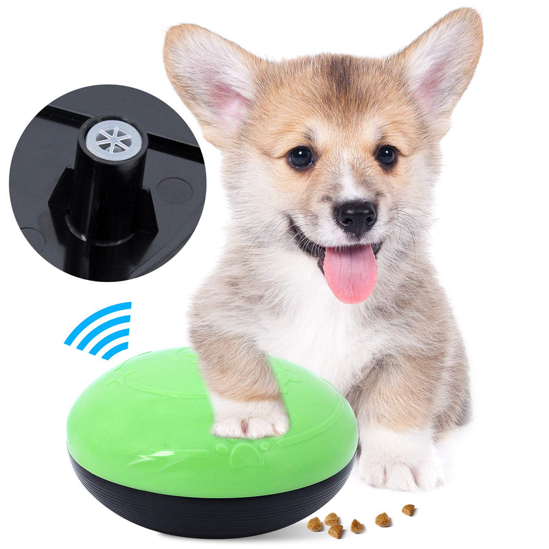 ShawFly Pet Dog Vocal Toy Dog Treat Ball Food Dispenser Interactive Toys Anti-bite Leaky Ball with Sound for Small Medium Dogs and Cats (Green) - PawsPlanet Australia