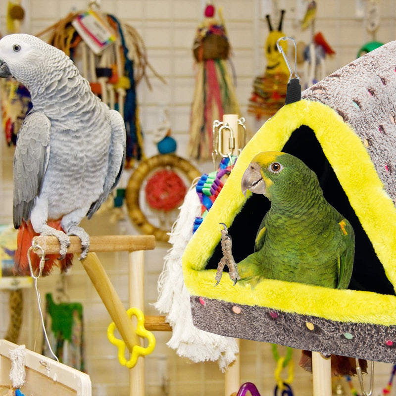 MEWTOGO Hanging Winter Warm Bird Nest House- Birds Snuggle Hut Nest Plush House Hanging Snuggle Hideaway Cave Bed Tent Toy for Large Birds African Grey Cockatoos Variety of Amazon Parrots - PawsPlanet Australia
