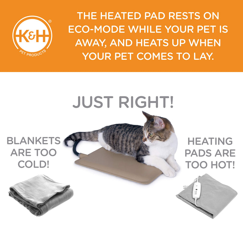 [Australia] - K&H Pet Products Extreme Weather Kitty Pad Petite Tan 9" x 12" 25W 