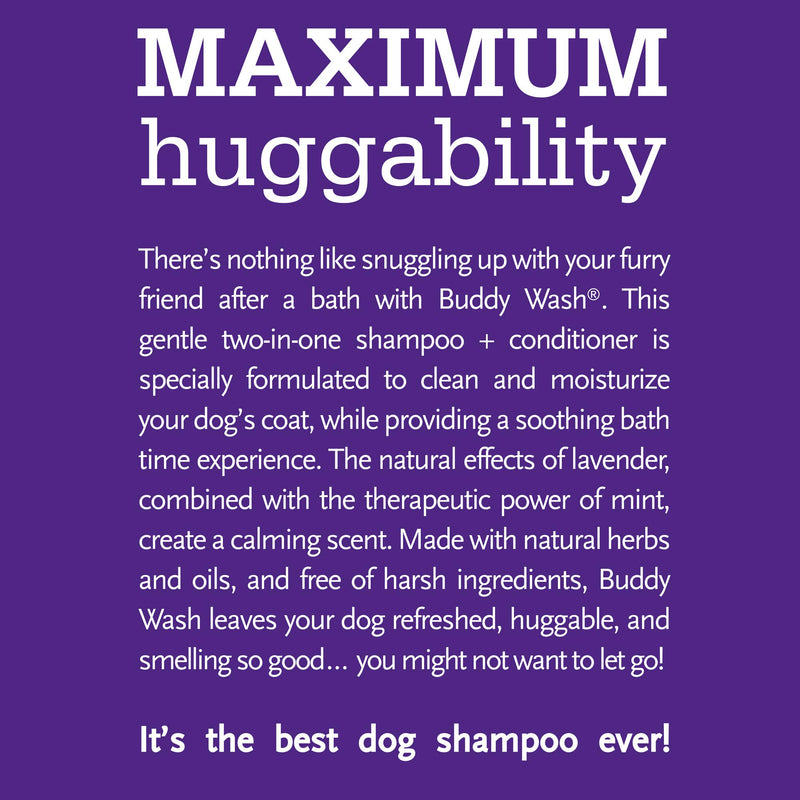 [Australia] - Buddy Wash Dog Shampoo & Conditioner for Dogs with Botanical Extracts and Aloe Vera Lavender & Mint 16 Fl Oz 