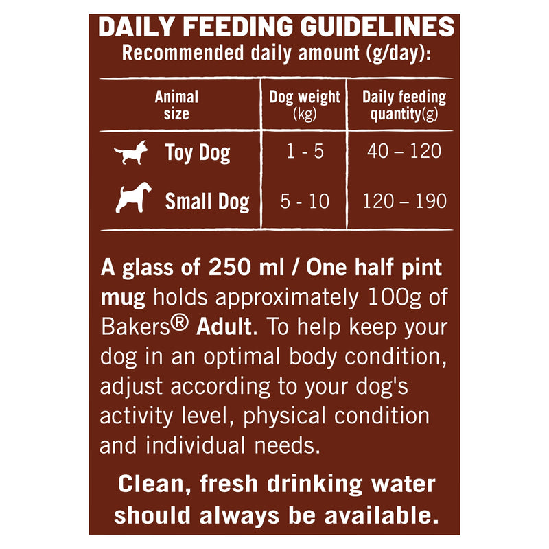 Bakers Meaty Meals Small Dry Dog Food Beef 1kg (Pack of 5) Bakers Meaty Meals Dry Dog Food Small Dog Beef 1 kg (Pack of 5) - PawsPlanet Australia