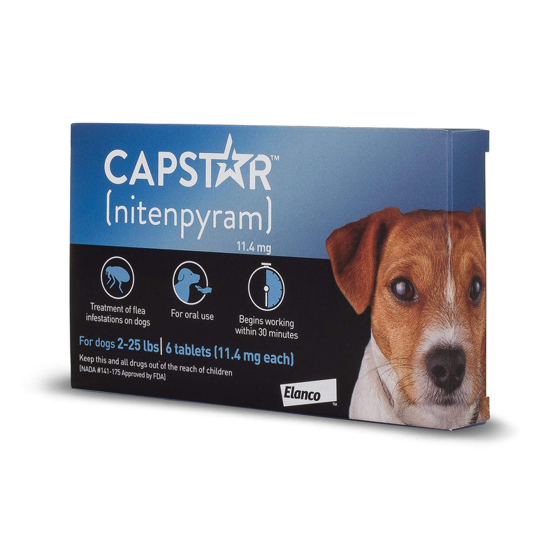 Capstar Flea Tablets for Dogs 2-25 lbs., Count of 12, 12 CT - PawsPlanet Australia