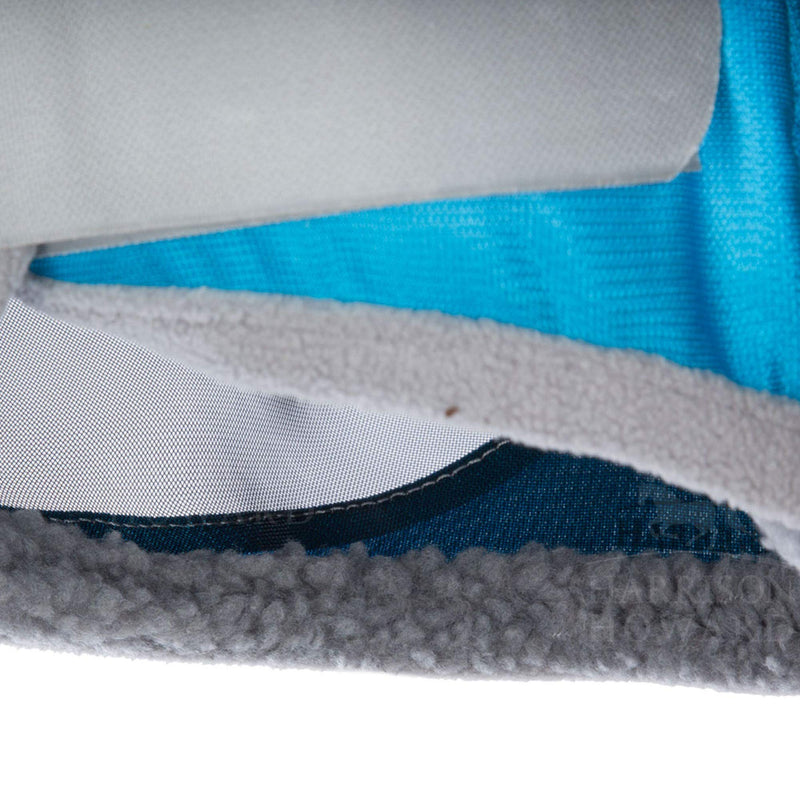 Harrison Howard CareMaster Pro Luminous Fly Mask Standard Voodoo Blue (S; Pony) Pony (Small) - PawsPlanet Australia