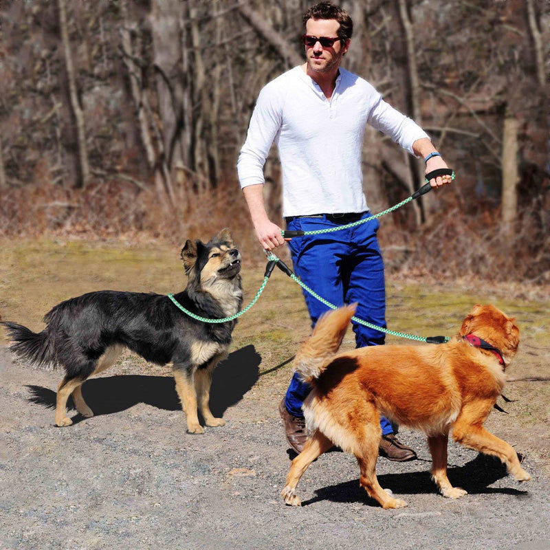 Dog Double Leads - Dog Lead Splitter With Soft Handle - No Tangle Dual Leash for Two Dogs - PawsPlanet Australia