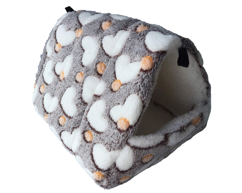[Australia] - WOWOWMEOW Small Animals Warm Fleece Bed Cage Hanging Cave Beds for Guinea-Pigs, Hamster, Squirrel, Chinchilla and Small Bird L Coffee 
