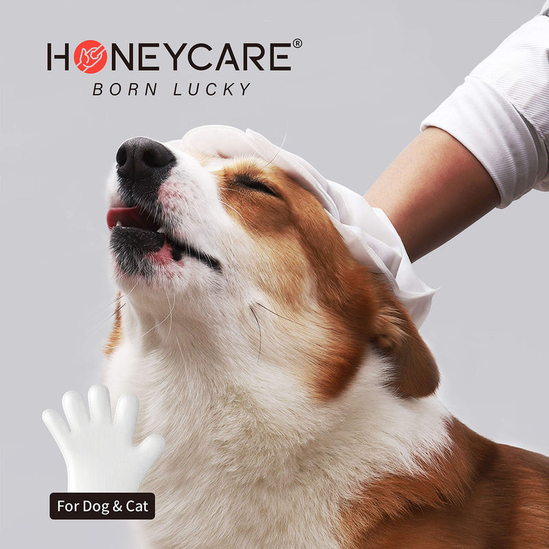 HONEY CARE All-Absorb Disposable Pets Grooming Wipes for Dogs & Cats Fur Deodorizing for Pet Body Wiping & Cleaning (7pcs/Pack) - PawsPlanet Australia