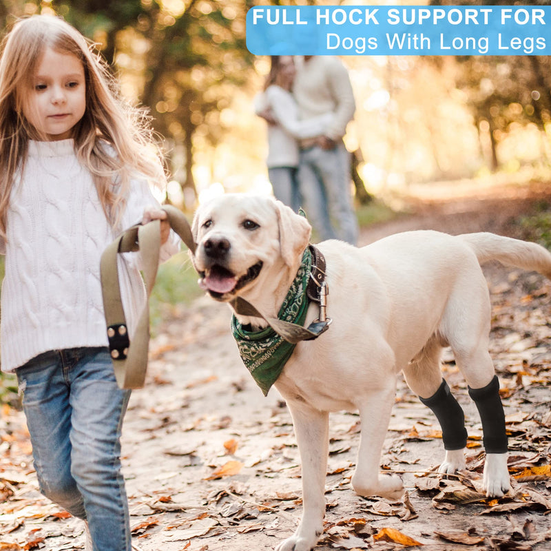 OPSELU Dog Leg Brace for Back Leg, Canine Hock Brace for Rear Legs with Dual Metal Strips, Joint Warps Strong Support Help for Hind Leg Injuries Sprains Arthritis Torn ACL (Large) Large(1 Pair) - PawsPlanet Australia