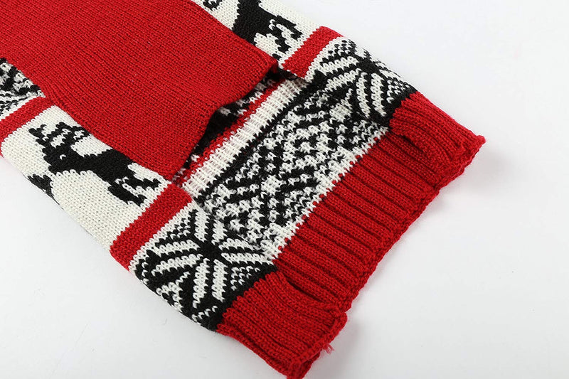 [Australia] - Lanyar Dog Reindeer Holiday Pet Clothes Sweater for Dogs Puppy Kitten Cats, Classic Red X-Small 