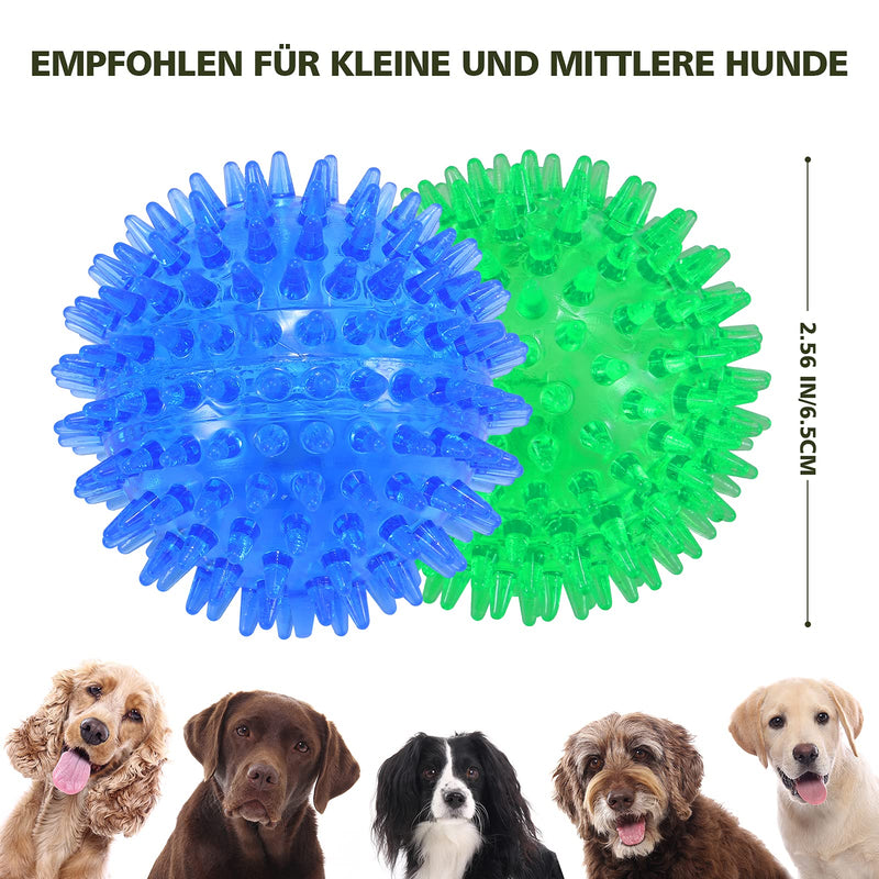 3-PACK Squeaky Dog Ball Toys ，Dogs Chew Spiky Ball ， Floatable Dog Pool toy,Toss Fetch Toys for Puppy Rubber TPR, Dog Chew Toys for Boredom, Teeth Cleaning for Small and Medium Dogs,By PETIZER - PawsPlanet Australia