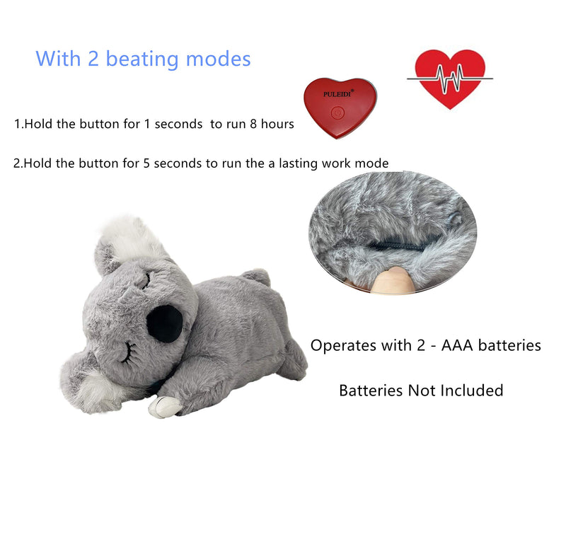 PULEIDI Puppy Heartbeat Toy - Heartbeat Dog Toy for Puppy Dog Cat Behavioral Training Aid Toy Puppy Heartbeat Stuffed Animal with Automatic Heartbeat Simulator for Sleep Aid Separation Anxiety Koala toy - PawsPlanet Australia