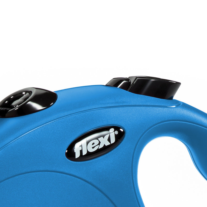 [Australia] - FLEXI New Classic Retractable Dog Leash (Tape), 16 ft, Large, Blue 