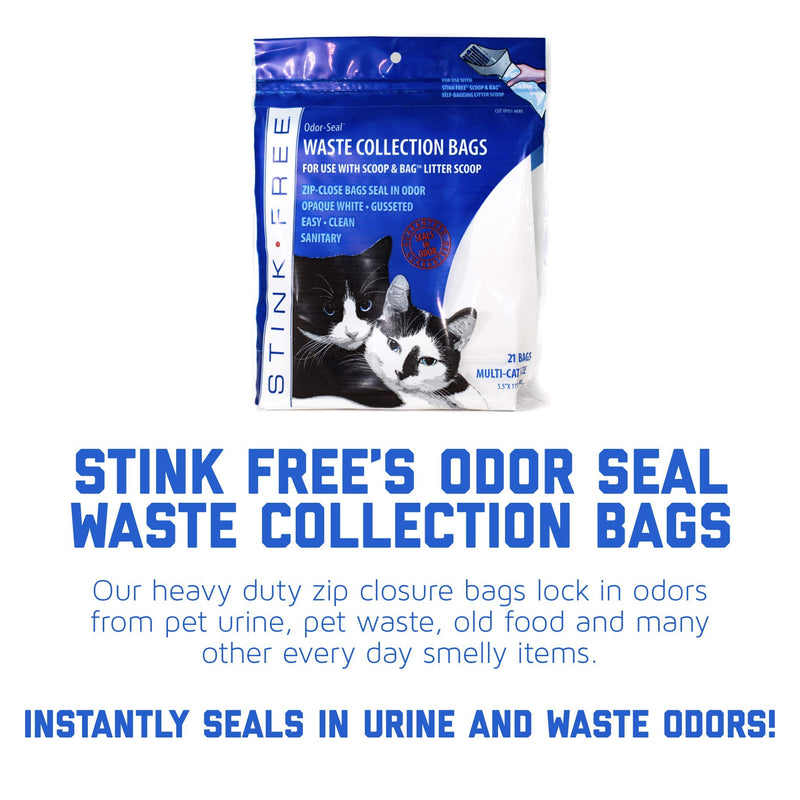 [Australia] - Stink Free Scoop & Bag Odor-Seal Cat Litter Waste Bags 3 Pkgs 