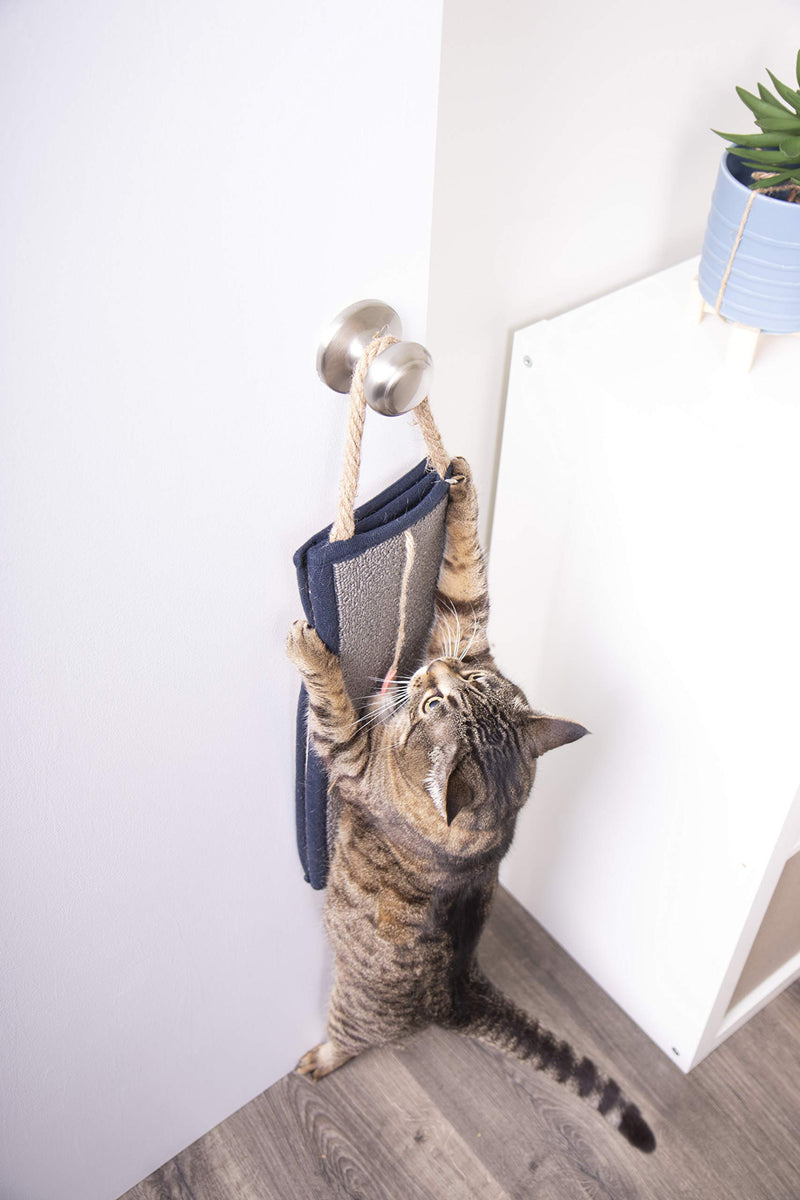 [Australia] - SmartyKat Clever Claws Hanging Or Mat Cat Scratcher, Brown and Grey,Large 