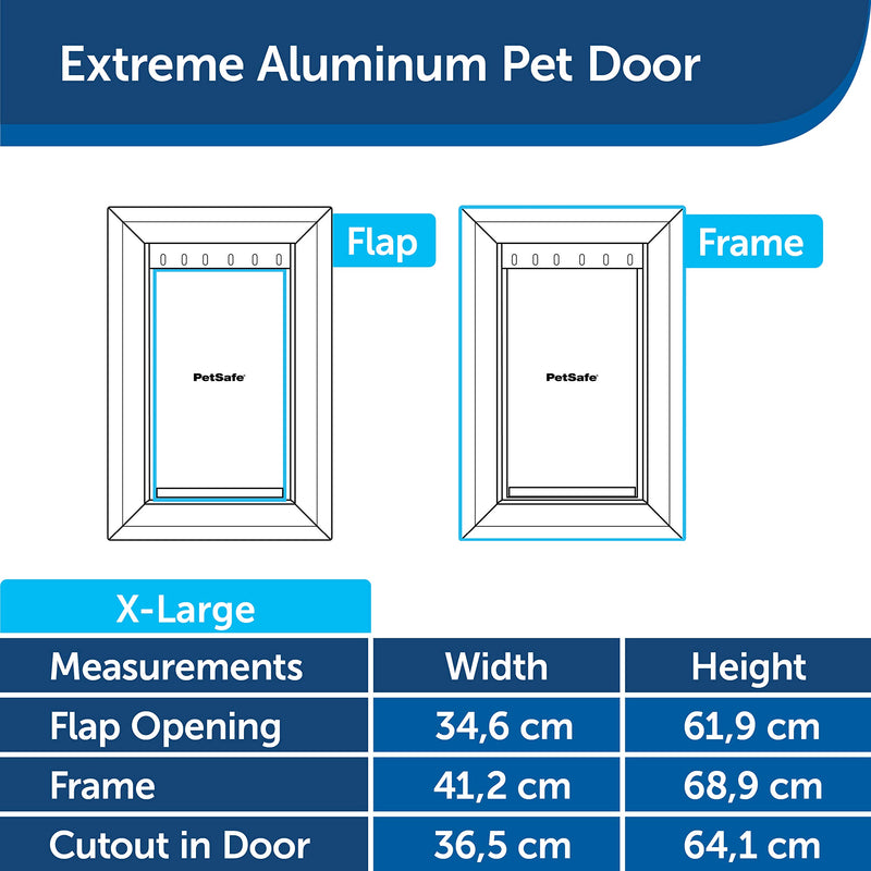 PetSafe, Staywell, Aluminium Pet Door, Extra Large, Solid Design, Easy Install - PawsPlanet Australia