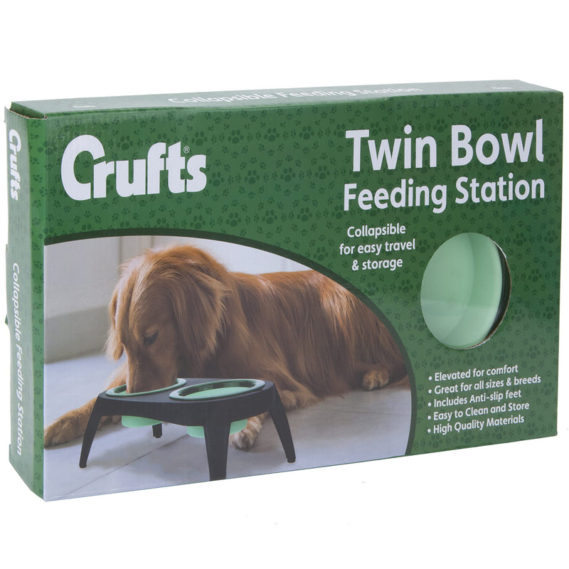 VFM - Pet Twin Travel Collapsible Portable Feeding Bowls - PawsPlanet Australia