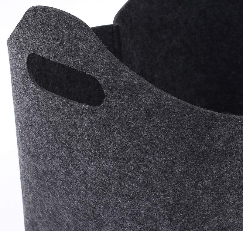 Geyecete Soft felt Pet Toy Bin Dog Toys Storage Bins - with Handles, Pet supplies storage Basket/Bin Kids Toy Chest Storage Trunk(Dark Grey) Dark Grey - PawsPlanet Australia