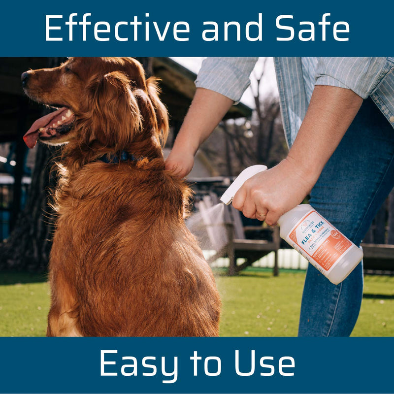 Wondercide - Flea, Tick and Mosquito Spray for Dogs, Cats, and Home - Flea and Tick Killer, Control, Prevention, Treatment - with Natural Essential Oils - Powered by Plants - Pet and Family Safe 16 OZ Peppermint - PawsPlanet Australia