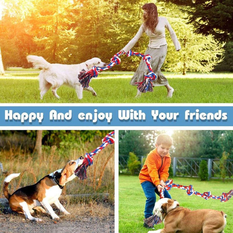 XL Dog Rope Toys for Strong Large Dogs,Durable Dog Chew Toys for Aggressive Chewers/Extra Thick Rope,Interactive Heavy Duty Dog Toys for Medium Large Dogs,Tug of War Rope Toy for Large Breeds - PawsPlanet Australia